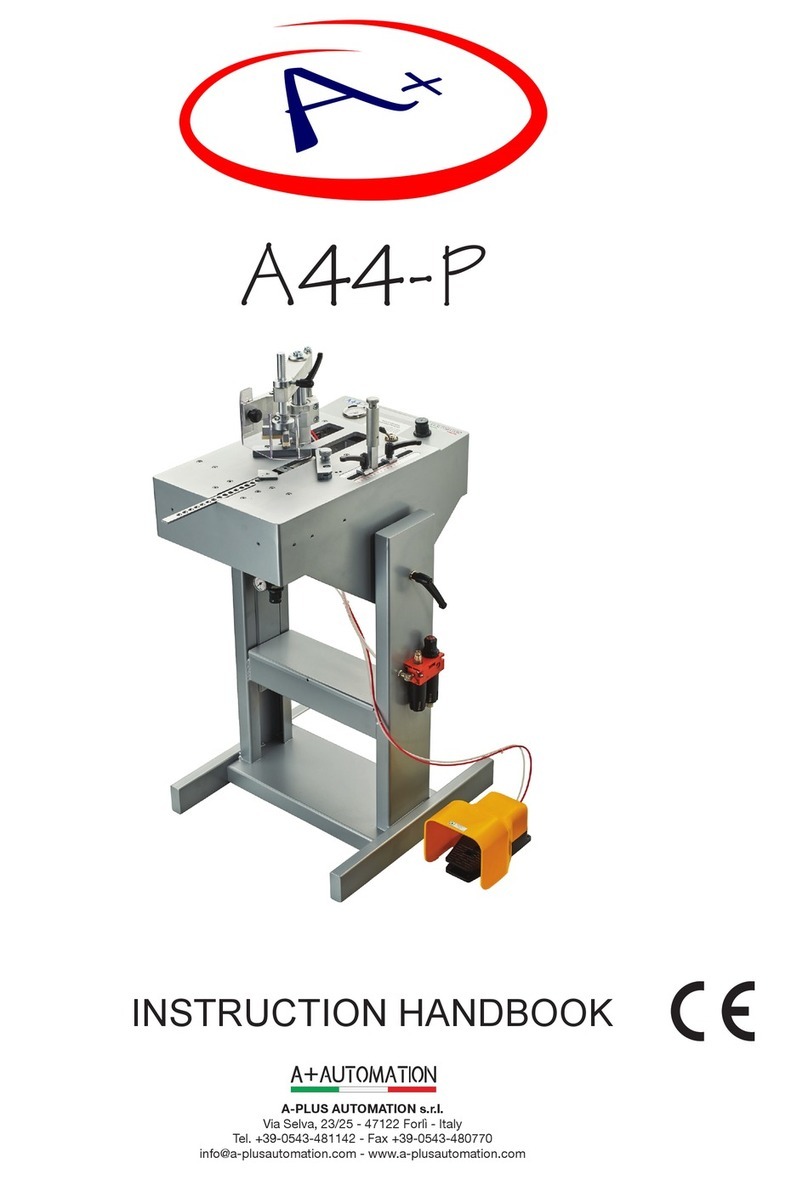 A-PLUS AUTOMATION A44-P Instruction handbook