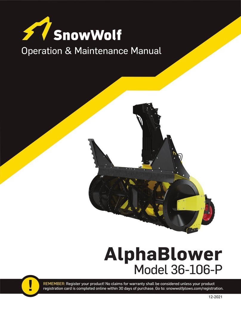 SnowWolf AlphaBlower 36-106-P Operation & maintenance manual SnowWolf AlphaBlower 36-106-P Operation & maintenance manual