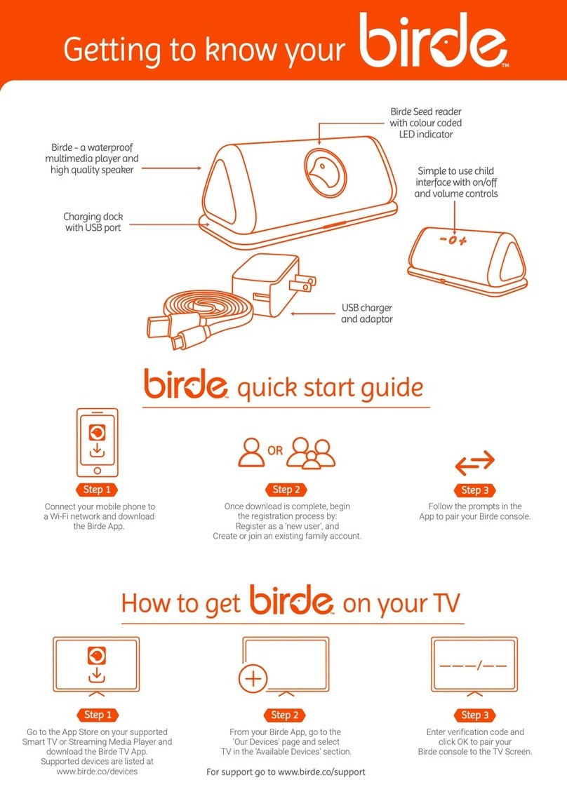 birde interactive media player quick start guide