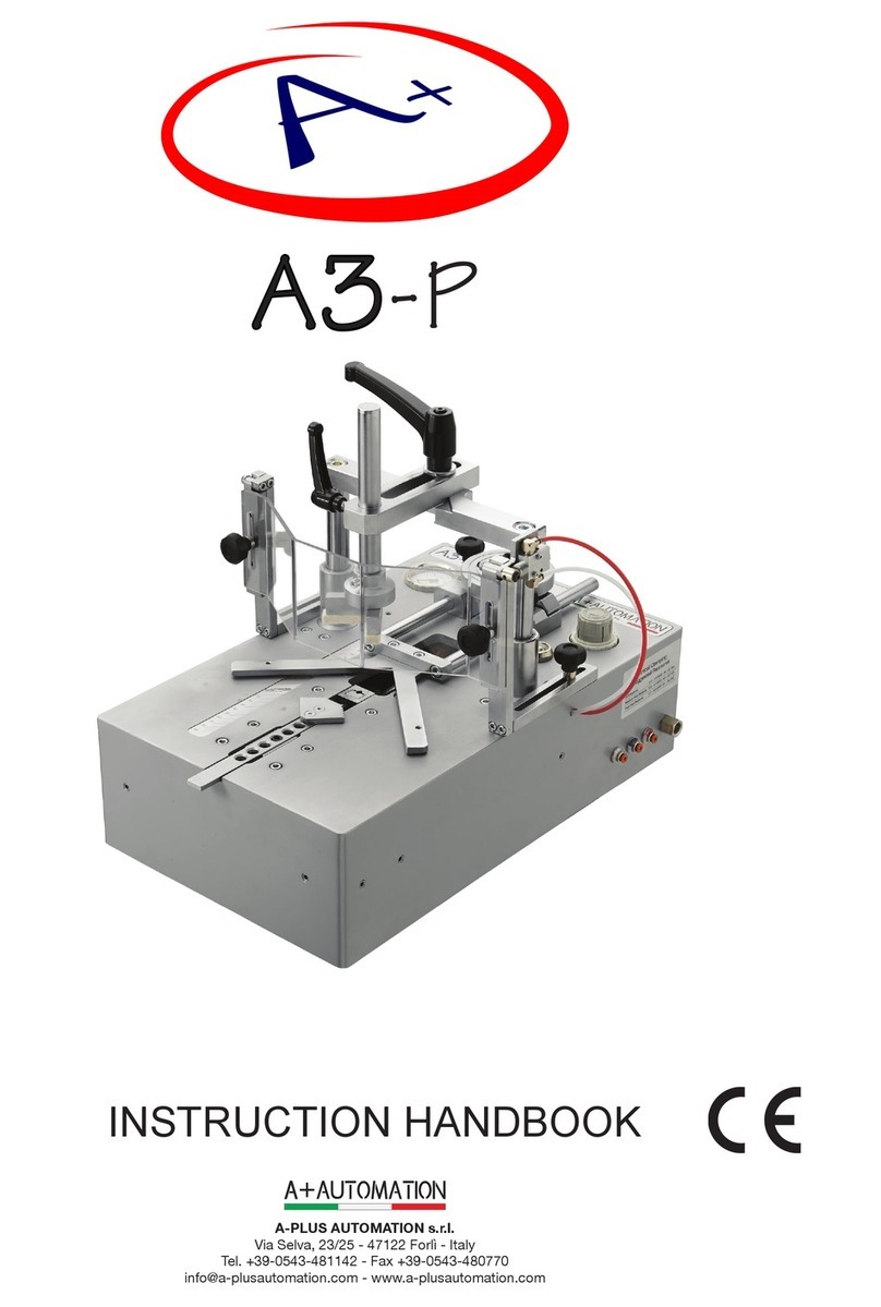 A-PLUS AUTOMATION A3-P Instruction handbook