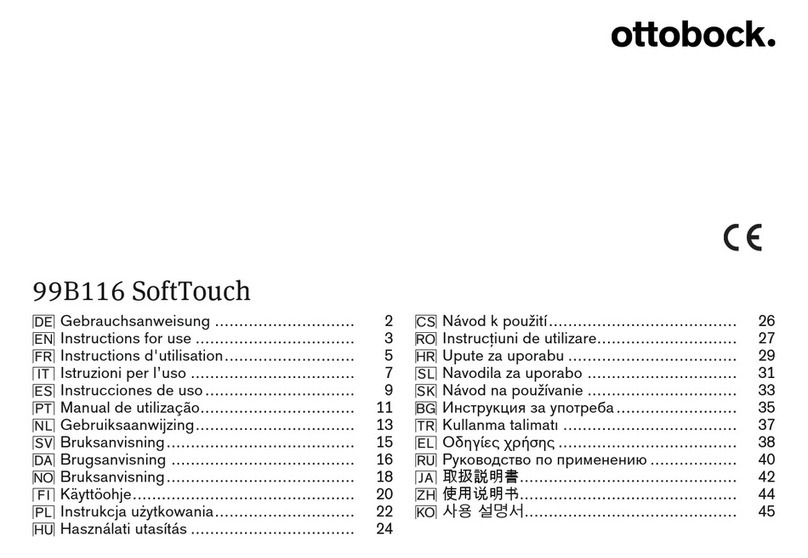 Otto Bock SoftTouch 99B116 Instructions for use