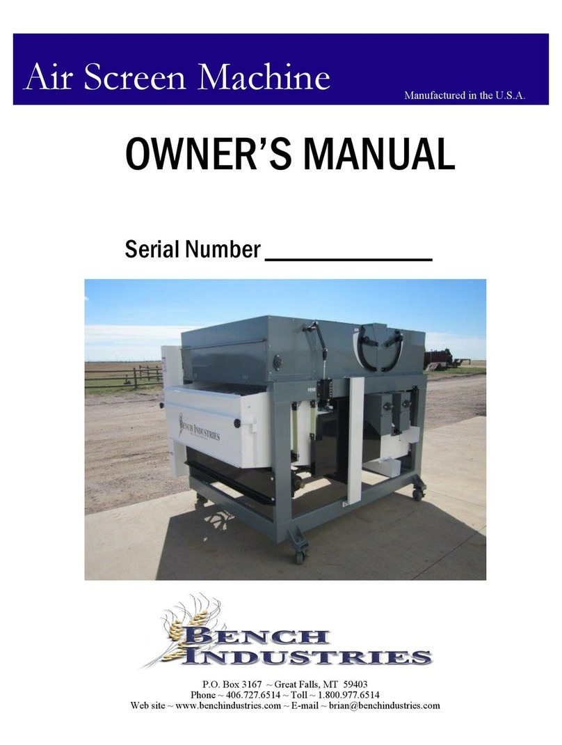 BENCH INDUSTRIES 35472-2A owner's manual