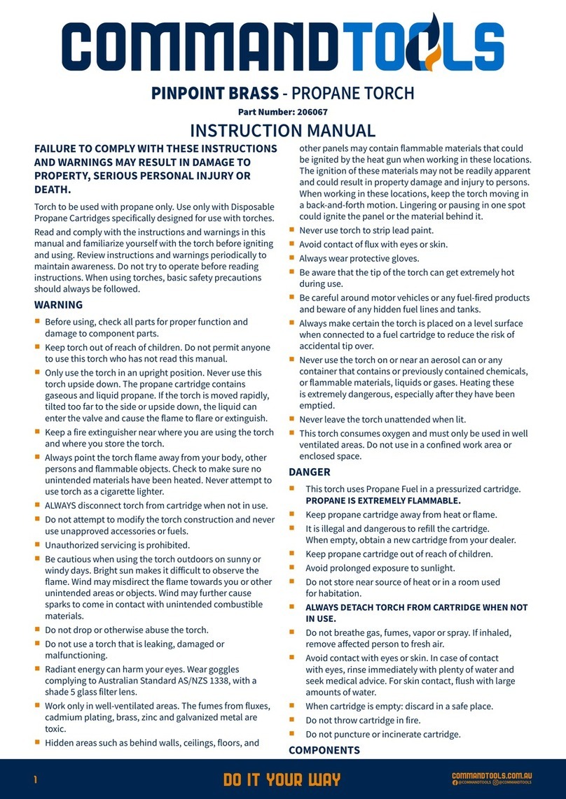 COMMAND TOOLS 206067 instruction manual
