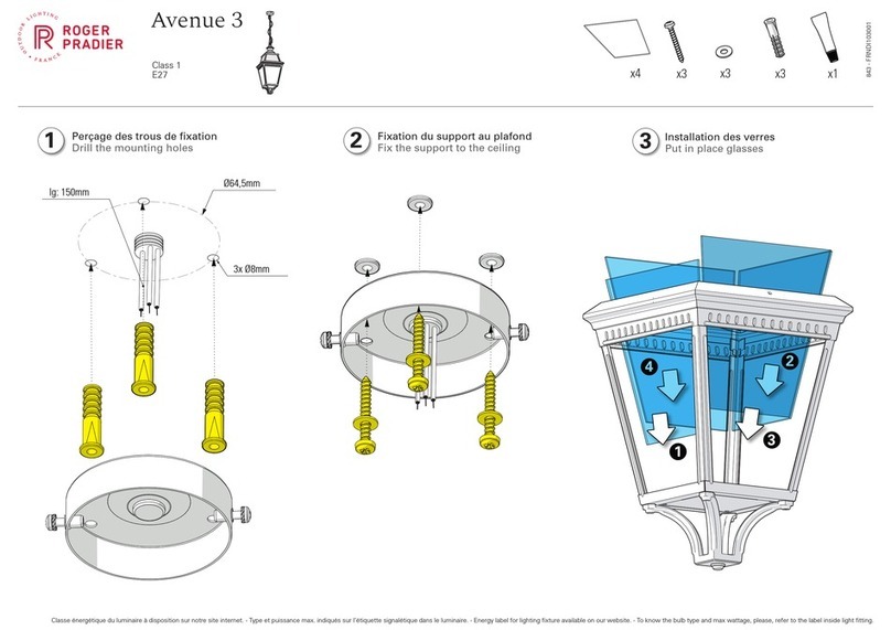 Roger Pradier Avenue 3 M1 Assembly instructions Roger Pradier Avenue 3 M1 Assembly instructions
