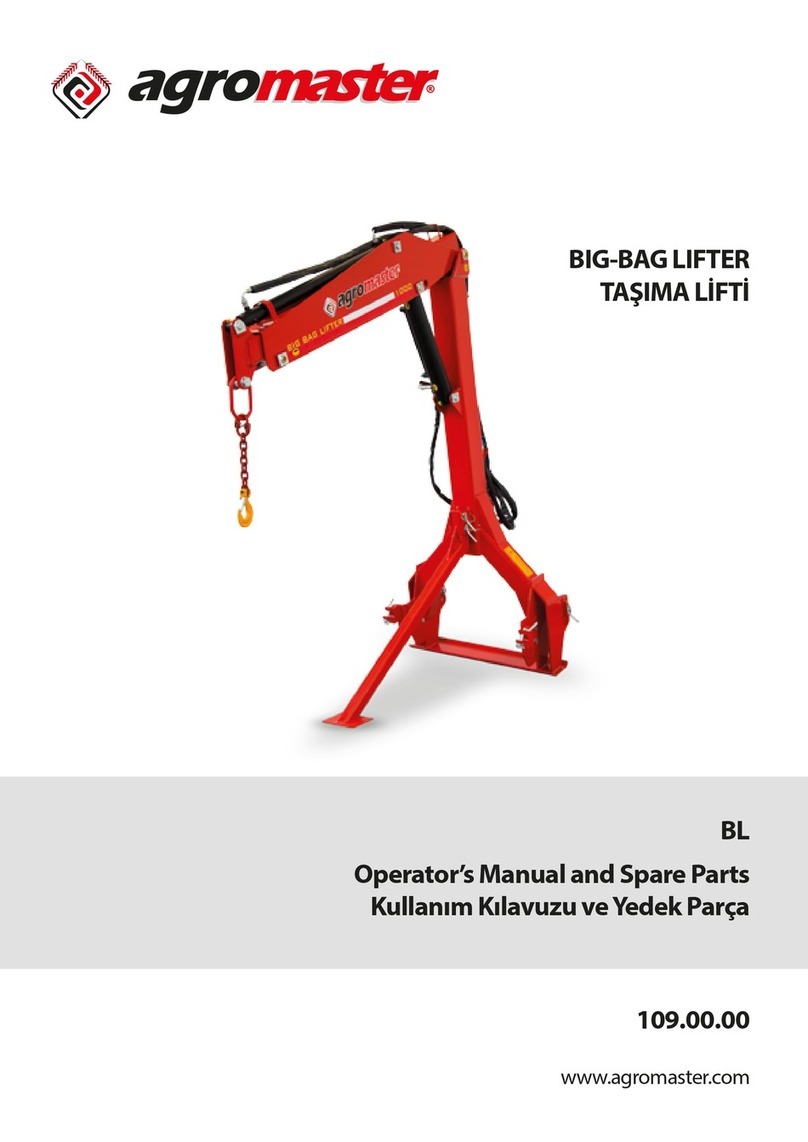 agromaster BIG-BAG LIFTER OPERATOR'S MANUAL AND SPARE PARTS