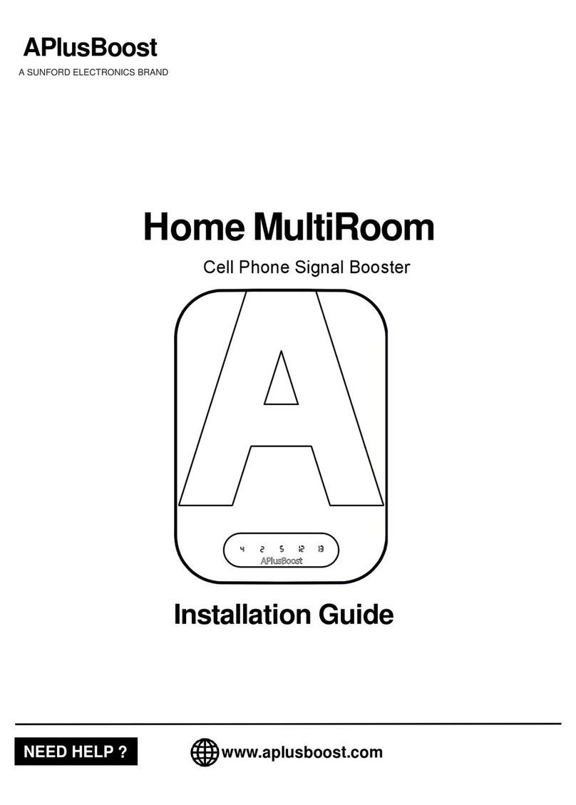 SUNFORD ELECTRONICS APlusBoost Home MultiRoom installation guide