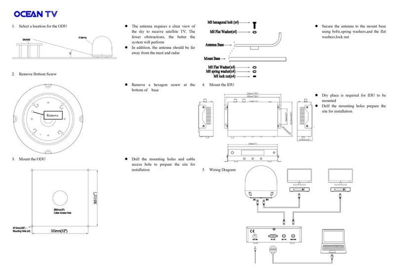MR Marine Electronics OCEAN M60 quick start guide