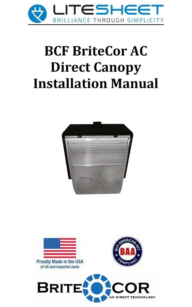 LITESHEET BriteCor AC BCF installation manual