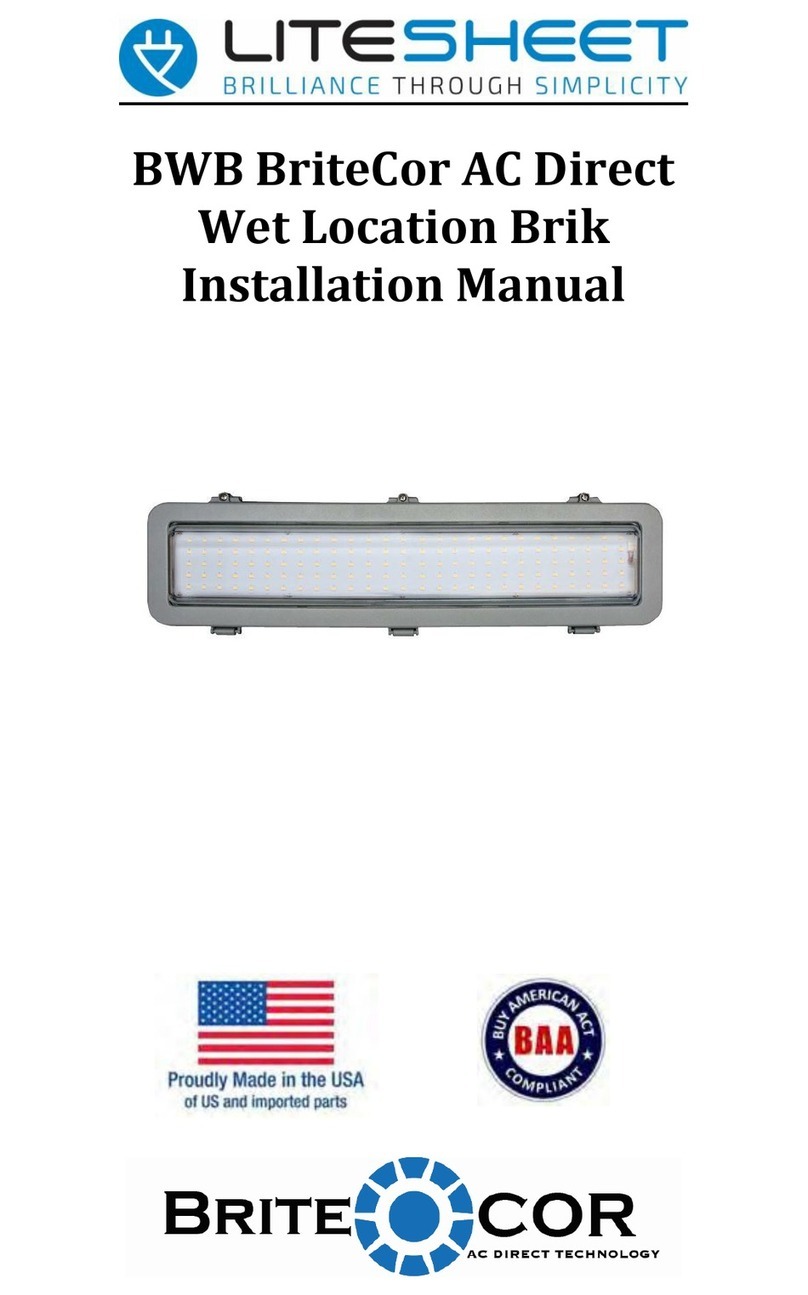 LITESHEET BriteCor AC BWB installation manual