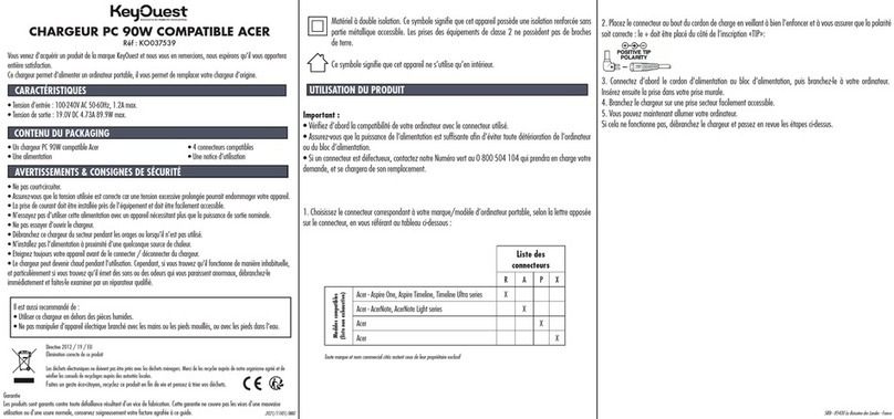 KeyOuest KO037539 quick start guide