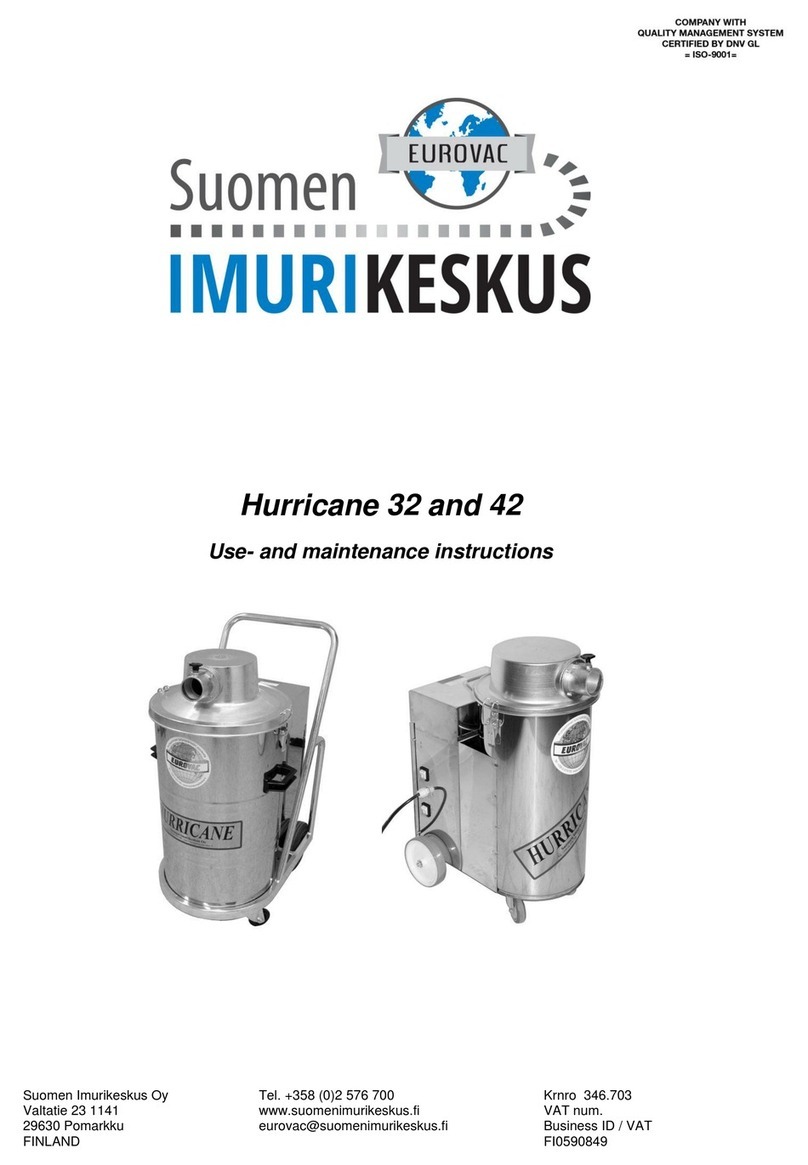 Suomen Imurikeskus Hurricane 32 Operation instructions Suomen Imurikeskus Hurricane 32 Operation instructions
