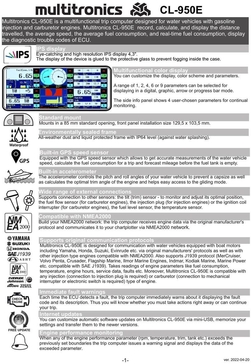 multitronics CL-950E manual