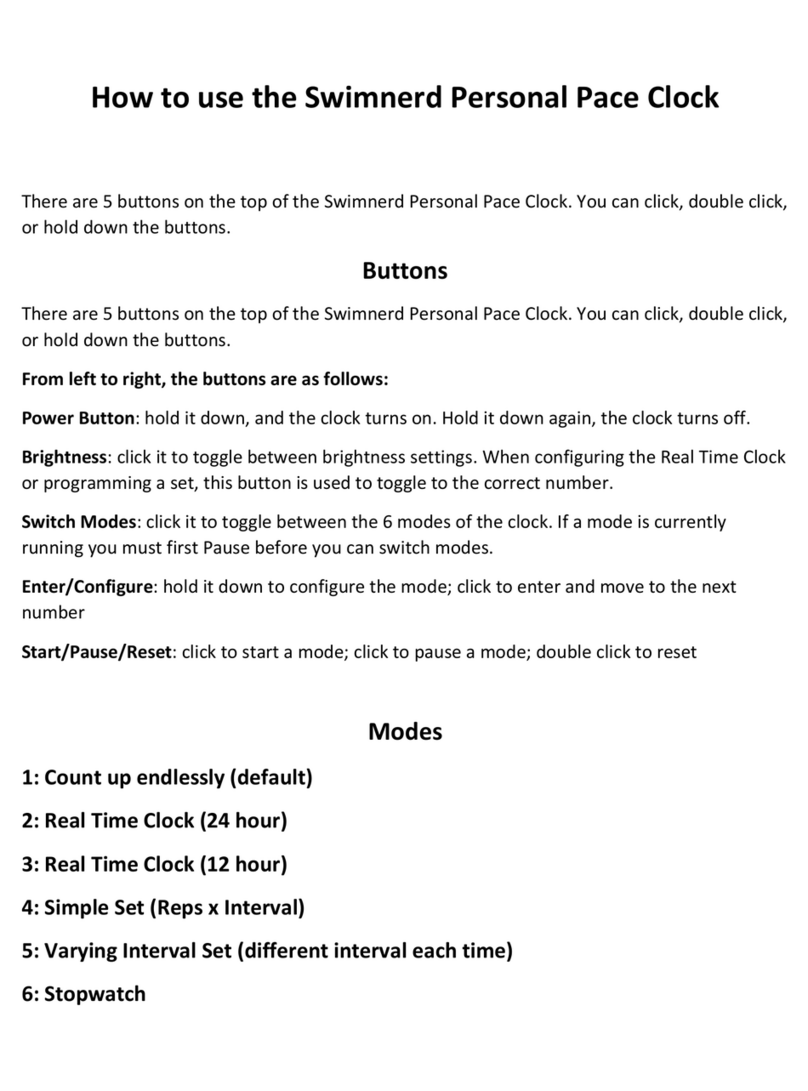 Swimnerd Personal Pace Clock How to use