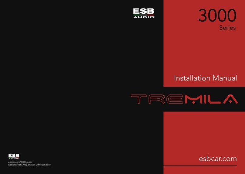 ESB AUDIO TREMILA 3000 Series installation manual