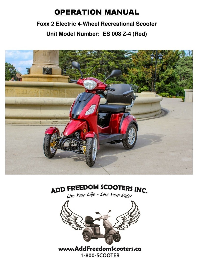 Add Freedom Scooters Foxx 2 User manual