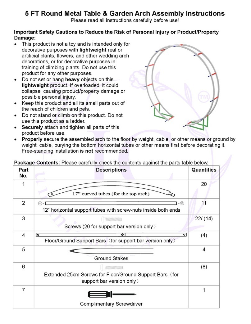 JC HUMMINGBIRD JC-WD-AH Assembly instructions
