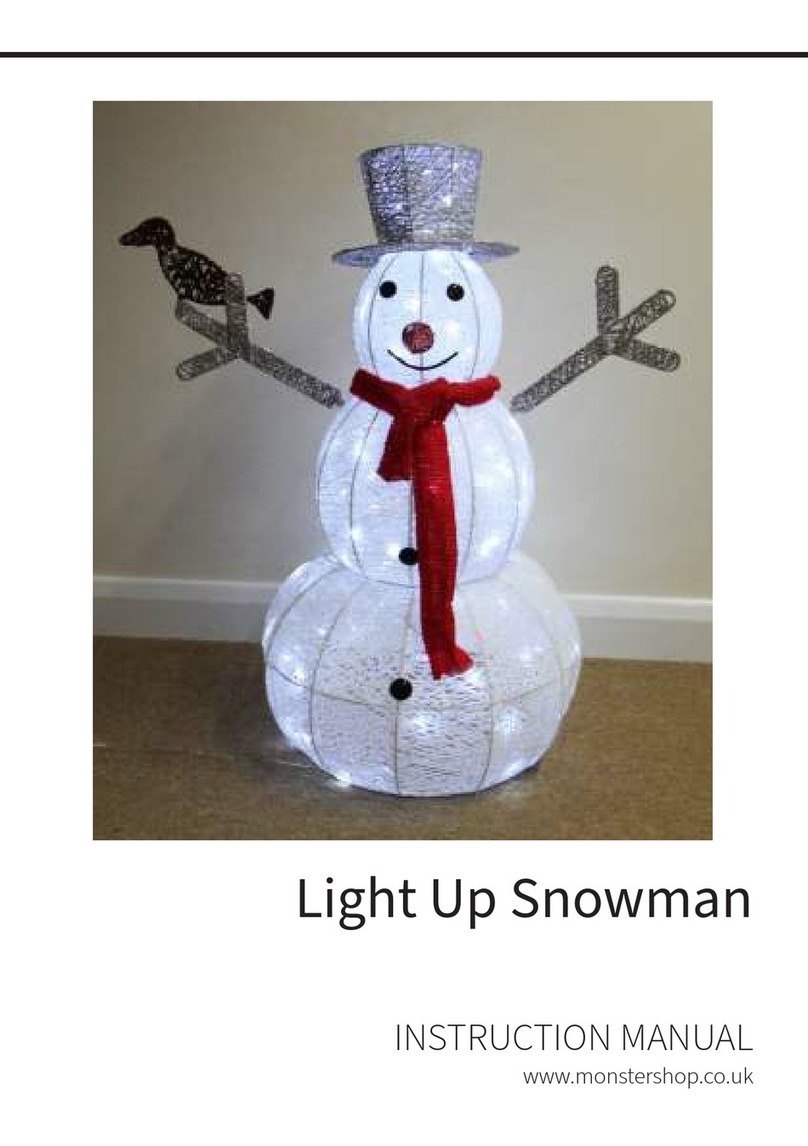 Monster Group Light Up Snowman instruction manual