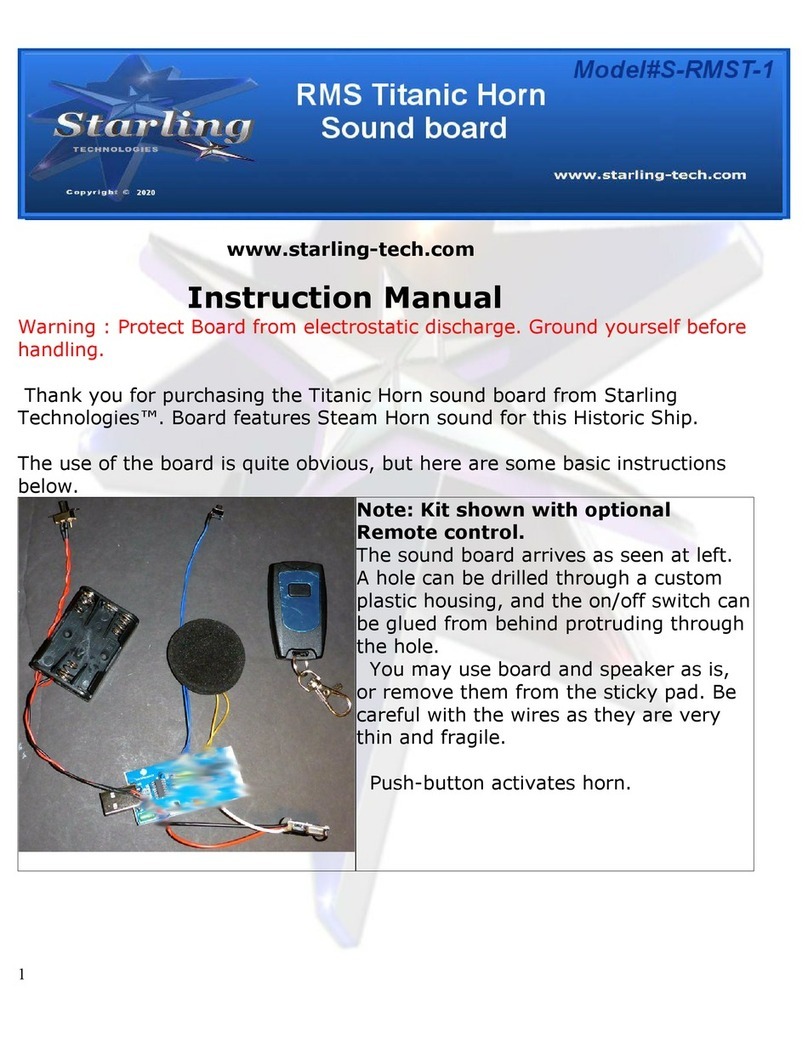 Starling Technologies S-RMST-1 instruction manual