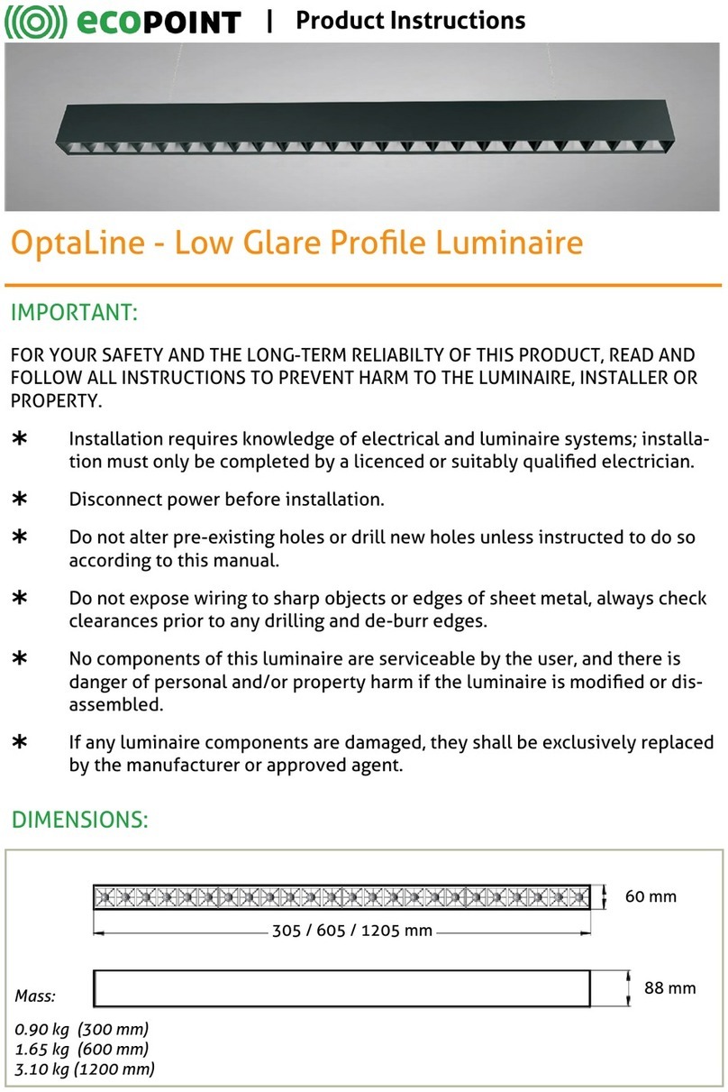 ecopoint OptaLine ELG300B10W840 Product instructions
