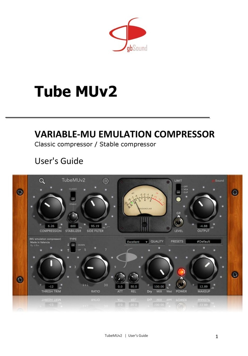 gbSoundlab TubeMUv2 User manual
