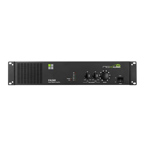 syncrotek NOX AUDIO PA240 owner's manual
