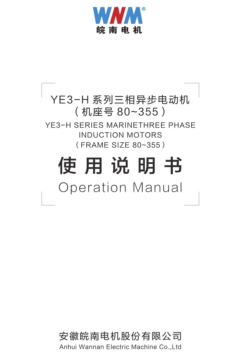 WNM YE3-H Series Operation manual