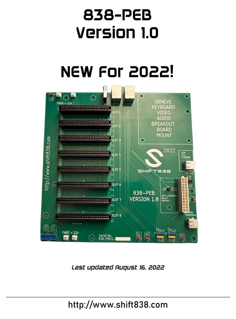 Shift838 838-PEB Version 1.0 manual