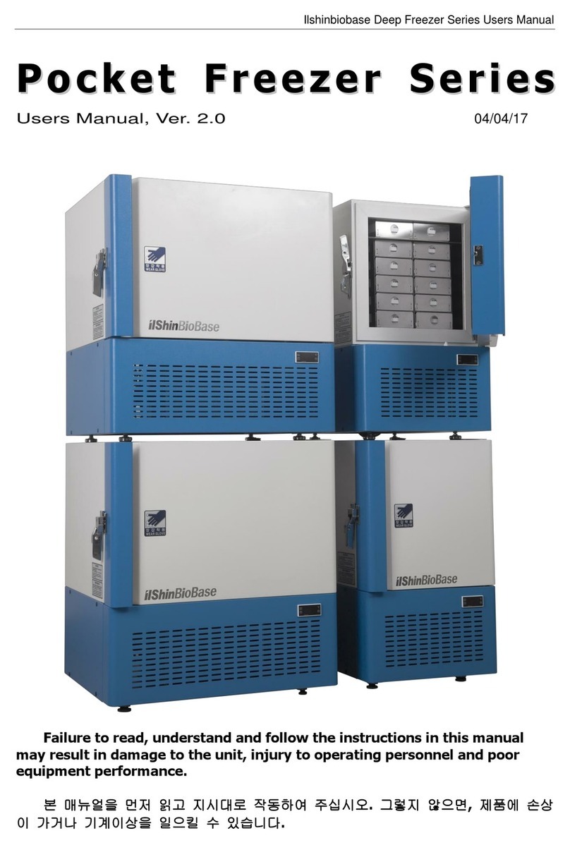 Ilshinbiobase Deep Freezer Series user manual