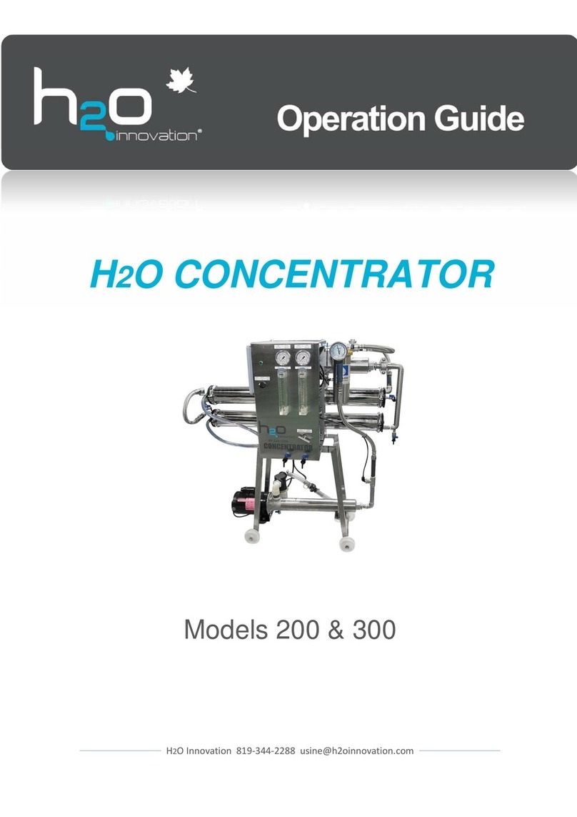 H2O Innovation 200 Operation guide