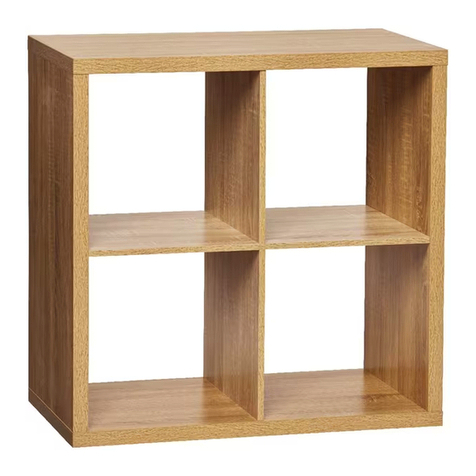 SlumberTrek Australia INABOX MALMO 4 CUBE BOOKCASE Assembly instruction