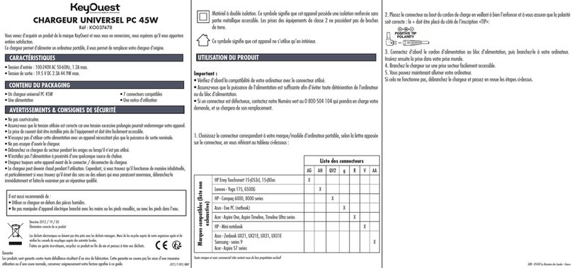 KeyOuest KO037478 quick start guide