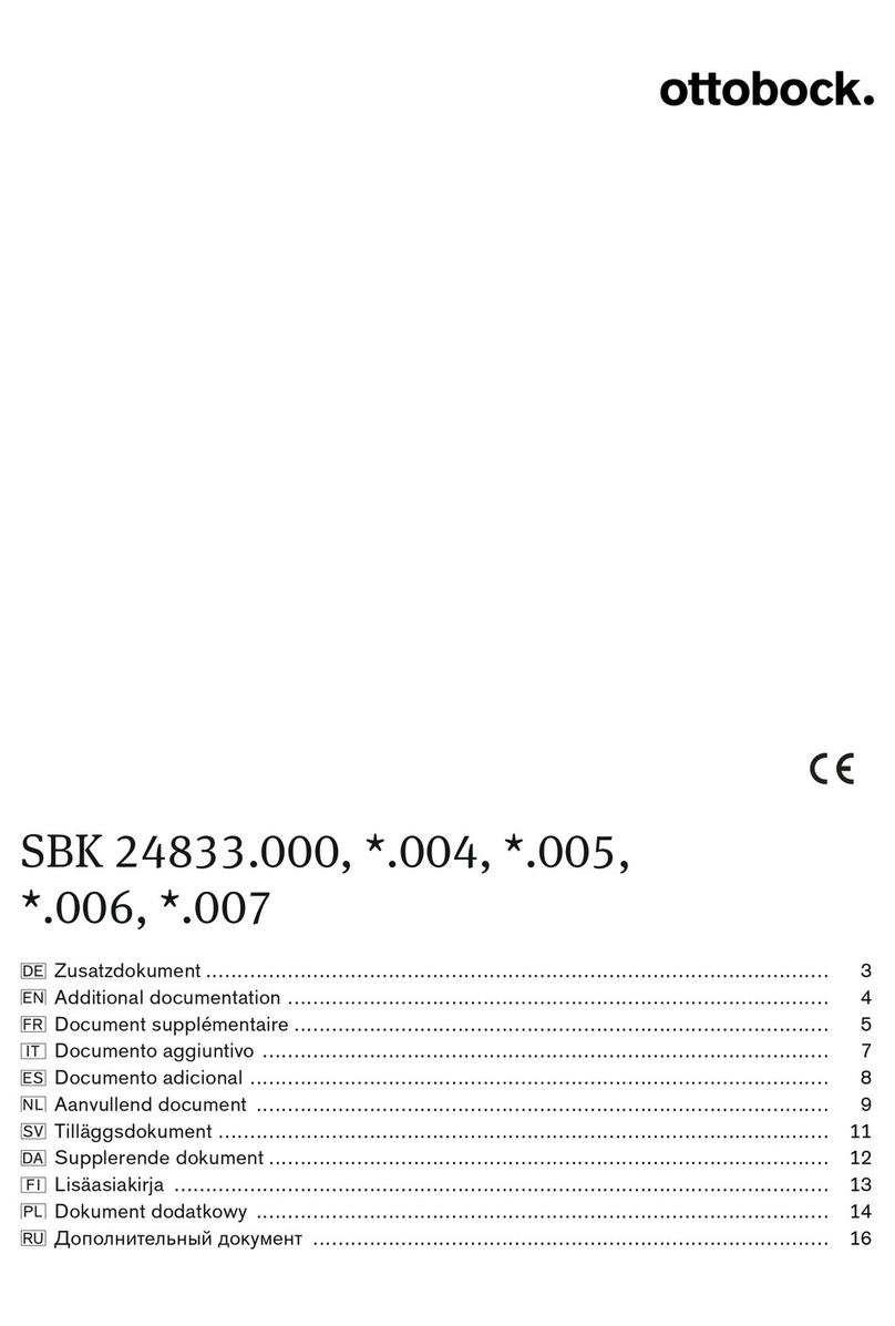 Otto Bock SBK 24833.000 Operator's manual