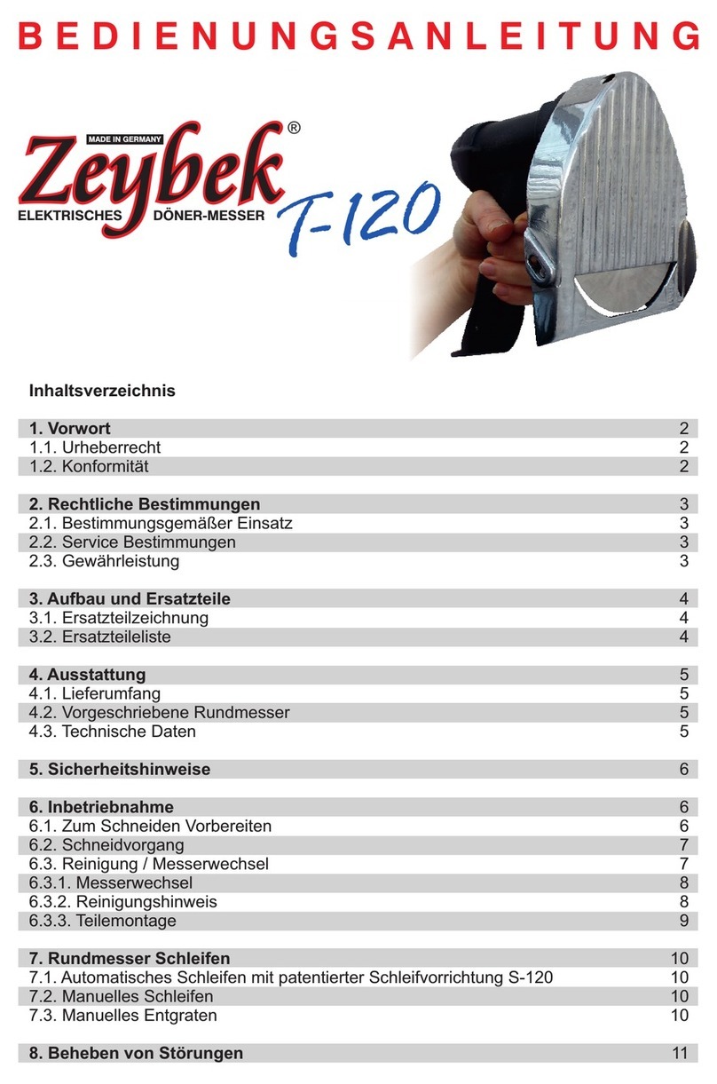 Zeybek T-120 operating instructions