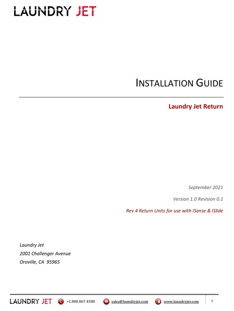 LAUNDRY JET Return installation guide LAUNDRY JET Return installation guide