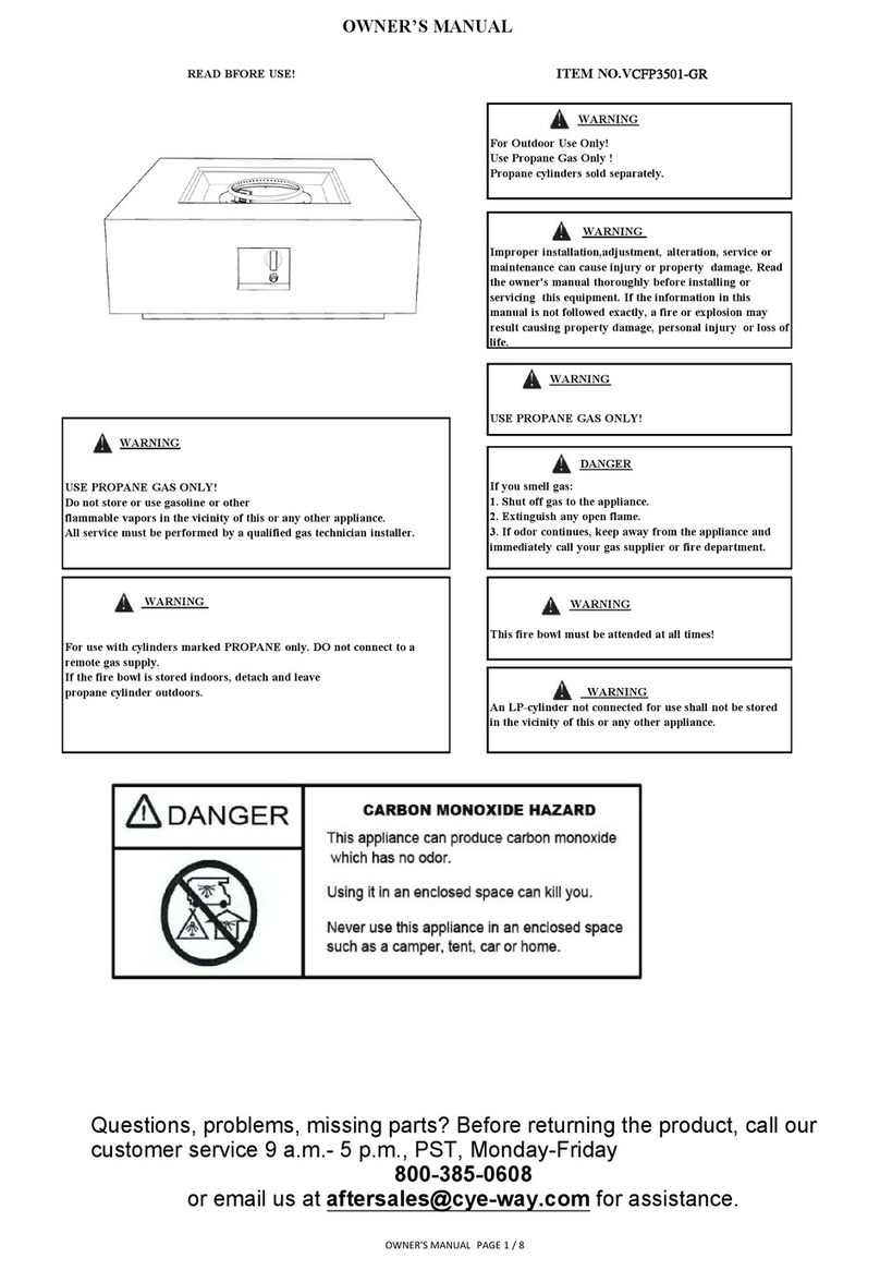 cye-way VCFP3501-GR owner's manual