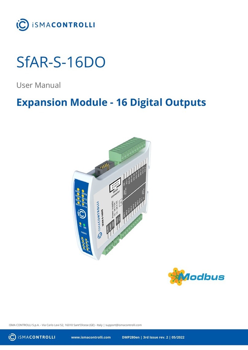 iSMA CONTROLLI SfAR-S-16DO user manual iSMA CONTROLLI SfAR-S-16DO user manual