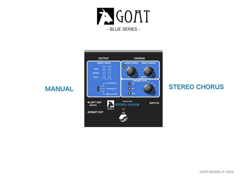 GOAT BLUE Series STEREO CHORUS manual GOAT BLUE Series STEREO CHORUS manual