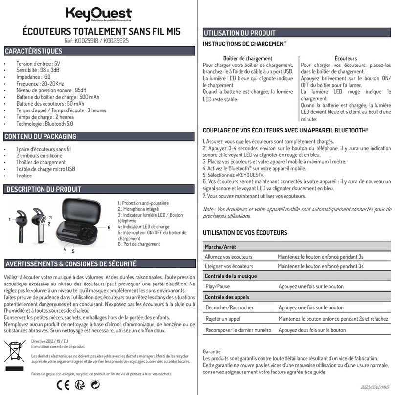 KeyOuest MI5 User manual