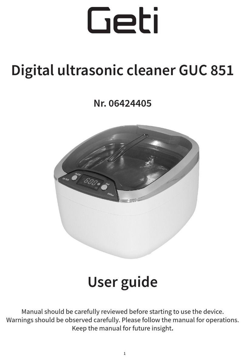 Geti GUC 851 user guide