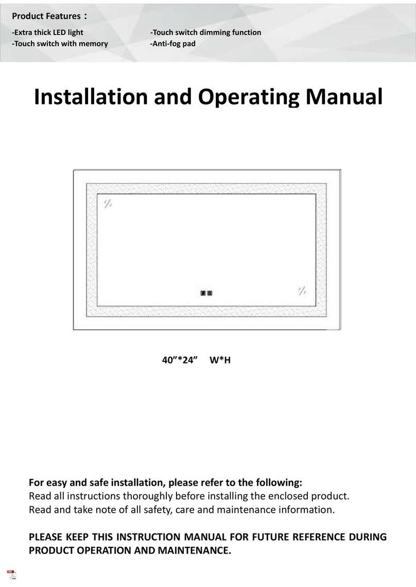 INSTER WSHDRMMR0051 Installation and operating manual