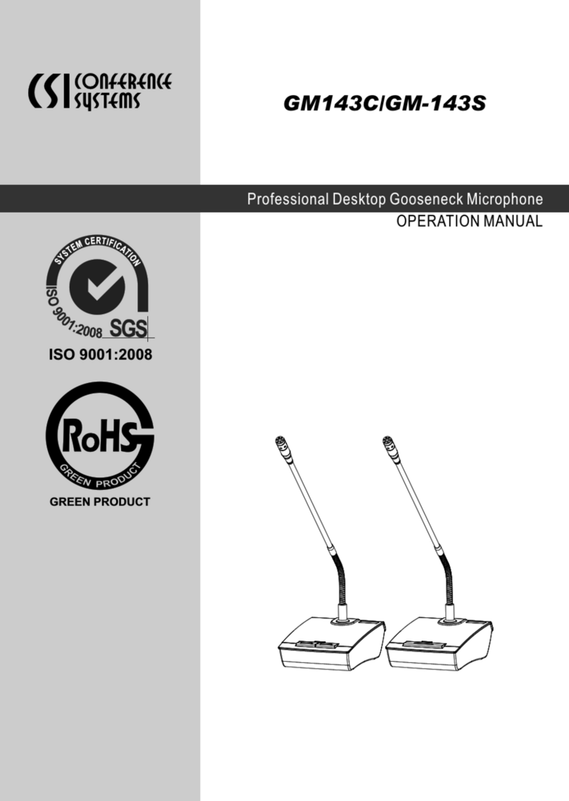 Conference Systems GM143C User manual