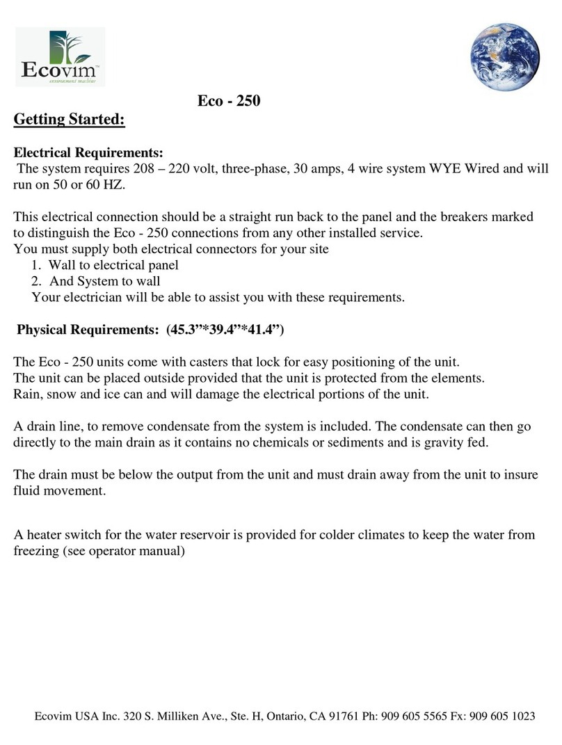 Ecovim Eco-250 quick guide