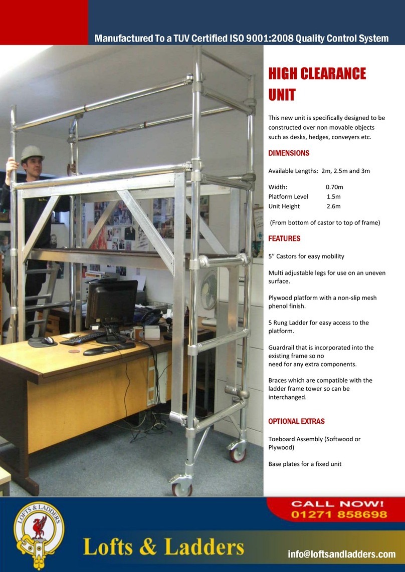 Lofts & Ladders HIGH CLEARANCE UNIT Assembly instructions