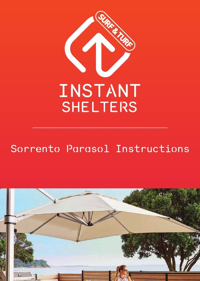SURF & TURF SORRENTO Parasol instructions