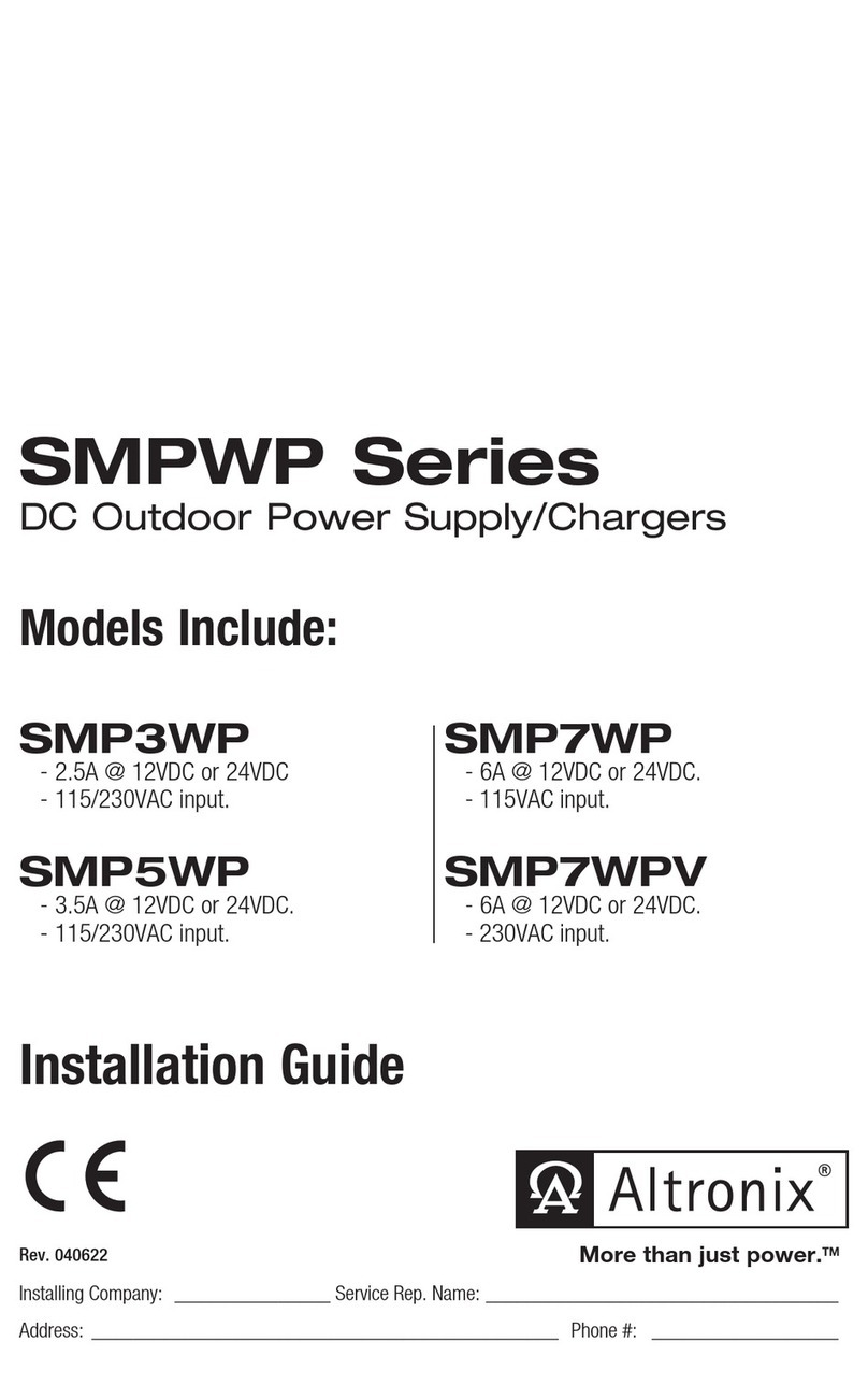 Altronix SMPWP Series User manual