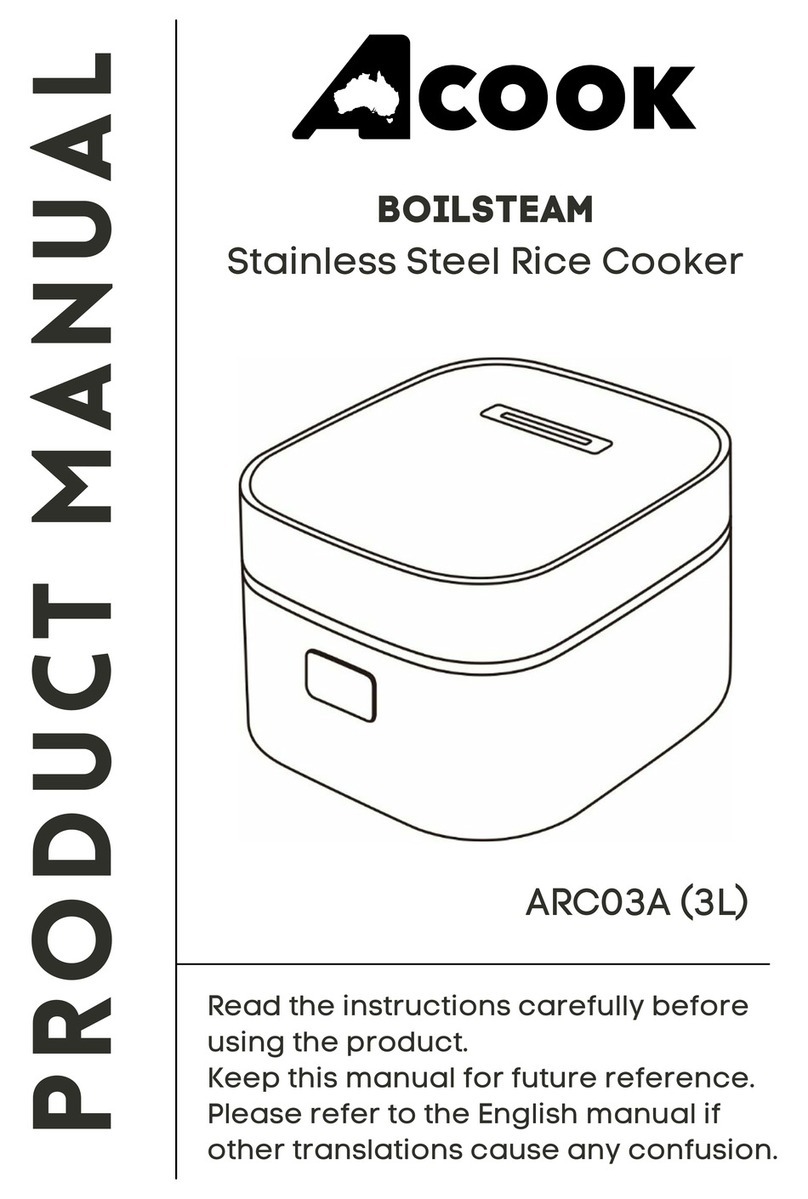 ACOOK BOILSTEAM ARC03A product manual
