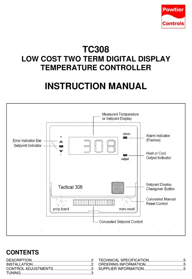 Powtier Controls TC308 User manual