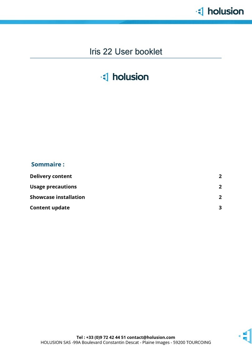 holusion Iris 22 User booklet