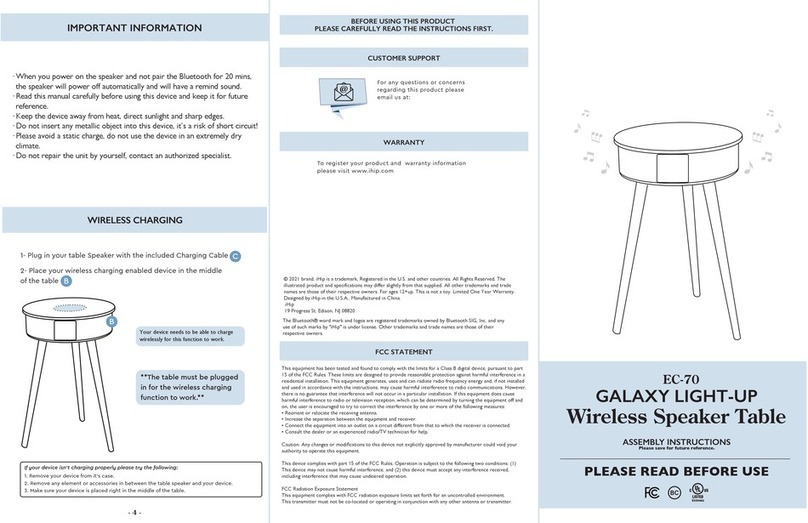 iHip GALAXY LIGHT-UP EC-70 Assembly instructions