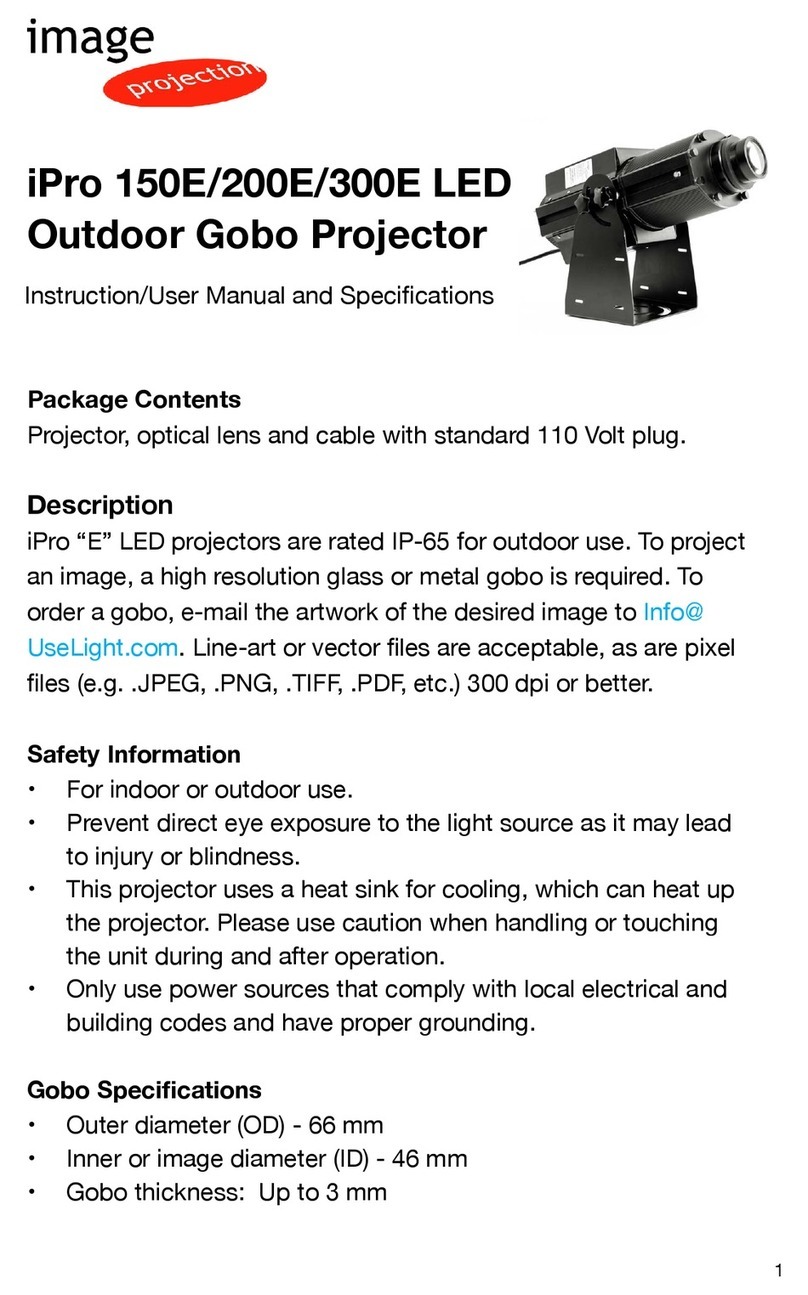 Image Projection iPro 150E Instruction Manual